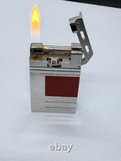 Vintage 1999 St Dupont Urban Limited Edition Platinum Finish Natural Red Lacquer