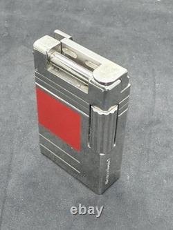 Vintage 1999 St Dupont Urban Limited Edition Platinum Finish Natural Red Lacquer