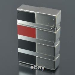 Working S. T. Dupont Gatsby ArtandTechnique Gas Lighter Silver withBox Limited Edit