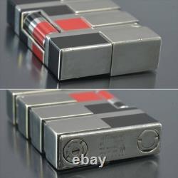 Working S. T. Dupont Gatsby ArtandTechnique Gas Lighter Silver withBox Limited Edit