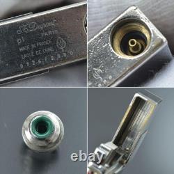 Working S. T. Dupont Gatsby ArtandTechnique Gas Lighter Silver withBox Limited Edit