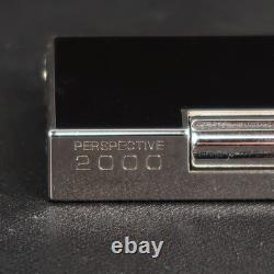 Working S. T. Dupont LINE 2 Perspective Limited Edition Gas Lighter Silver withGold