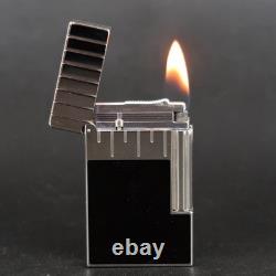 Working S. T. Dupont LINE 2 Perspective Limited Edition Gas Lighter Silver withGold
