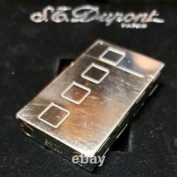 Working S. T. Dupont LINE 2 Sky and Fire Limited Edition Sapphire Lighter Refurb