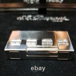 Working S. T. Dupont LINE 2 Sky and Fire Limited Edition Sapphire Lighter Refurb