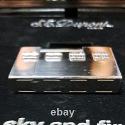 Working S. T. Dupont LINE 2 Sky and Fire Limited Edition Sapphire Lighter Refurb