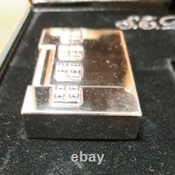 Working S. T. Dupont LINE 2 Sky and Fire Limited Edition Sapphire Lighter Refurb