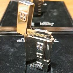 Working S. T. Dupont LINE 2 Sky and Fire Limited Edition Sapphire Lighter Refurb