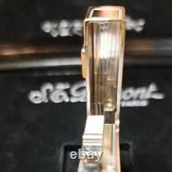 Working S. T. Dupont LINE 2 Sky and Fire Limited Edition Sapphire Lighter Refurb