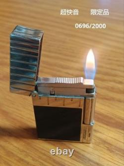 Working S. T. Dupont Perspective 2000 Lighter Limited Edition Silver Black