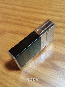 Working S. T. Dupont Perspective 2000 Lighter Limited Edition Silver Black