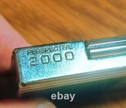 Working S. T. Dupont Perspective 2000 Lighter Limited Edition Silver Black