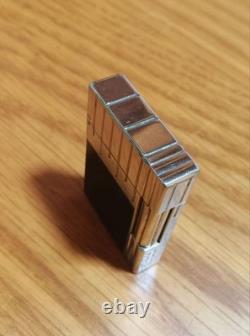 Working S. T. Dupont Perspective 2000 Lighter Limited Edition Silver Black