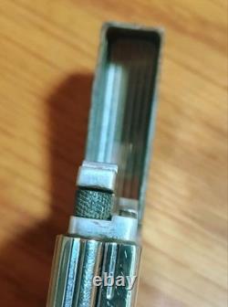 Working S. T. Dupont Perspective 2000 Lighter Limited Edition Silver Black