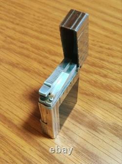 Working S. T. Dupont Perspective 2000 Lighter Limited Edition Silver Black