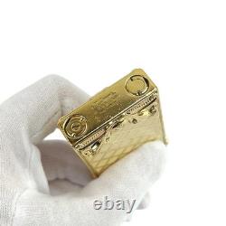Working S. T. Dupont Versailles Gold White Gas Lighter Limited Edition 2686/1704