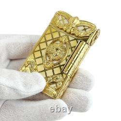 Working S. T. Dupont Versailles Gold White Gas Lighter Limited Edition 2686/1704