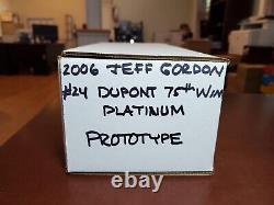 XRARE Prototype 2006 Jeff Gordon #24 DuPont 75th Win Platinum 124 ARC Worn