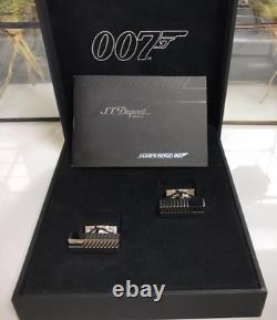 007 Épuisé S. T Dupont Collection James Bond Édition Limitée Boutons de manchette en lingot