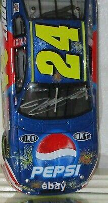 2002 Jeff Gordon #24 Dupont Pepsi Daytona Autographe 1/24 Voiture Avec Jsa Coa Rare