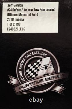 2010 #24 Jeff Gordon DuPont/Musée de la Police Impala 124 Diecast Action Platinum