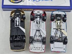 3 voitures en métal diecast signées de Jeff Gordon #24 Dupont en exposition 1998 2001 2005 ! Regardez