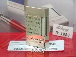 Andy Warhol S. T. Dupont Line 2 Briquet à gaz limité Elvis Presley Articles pour fumeurs