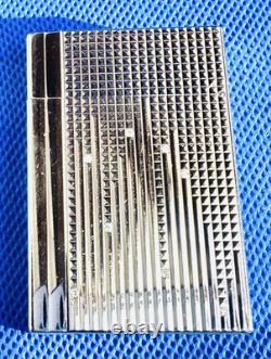 Briquet Dupont Diamond Drops, Édition Limitée. Argent, France