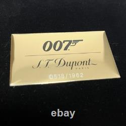 Briquet Dupont Or et Noir France James Bond 007 Édition Limitée