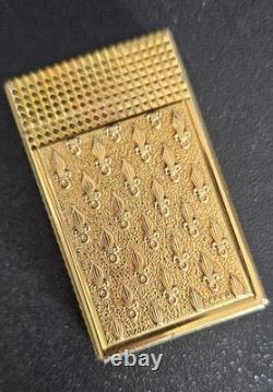 Briquet S. T. DUPONT LIGNE 1 DRAGO Édition Limitée Plaqué Or RARE