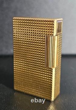 Briquet S. T. DUPONT LIGNE 1 DRAGO Édition Limitée Plaqué Or RARE