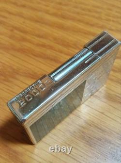Briquet S. T. Dupont Perspective 2000 édition limitée argent et noir fonctionnel