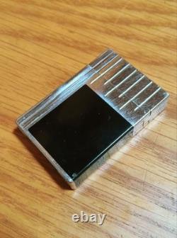 Briquet S. T. Dupont Perspective 2000 édition limitée argent et noir fonctionnel