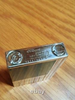 Briquet S. T. Dupont Perspective 2000 édition limitée argent et noir fonctionnel
