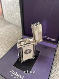 Briquet St. Dupont Shaman Ligne 2 Édition Limitée 2005 Laque Perlée Blanche
