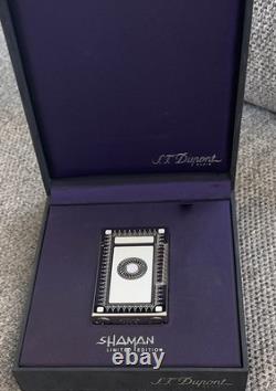 Briquet St. Dupont Shaman Ligne 2 Édition Limitée 2005 Laque Perlée Blanche