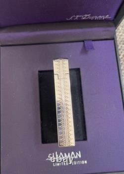 Briquet St. Dupont Shaman Ligne 2 Édition Limitée 2005 Laque Perlée Blanche