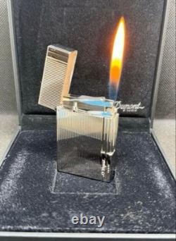 Briquet à gaz Dupont Gatsby Silver, France, Édition limitée Japon Briquet à gaz Dupont Gatsby Silver, France, Édition limitée Japon