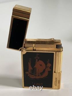 Briquet à gaz S. T. Dupont 1492 Columbus Édition limitée 2452/3000 Vintage