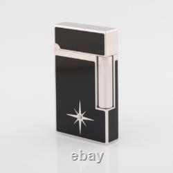 Briquet en diamant St Dupont Solitaire Ligne 2 Édition Limitée laquée noire