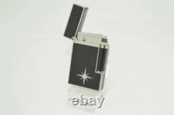 Briquet en diamant St Dupont Solitaire Ligne 2 Édition Limitée laquée noire