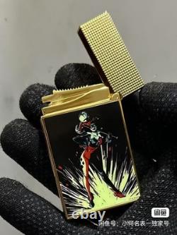 Briquet gonflable en or en édition limitée S. T. Dupont Harley Quinn tout neuf