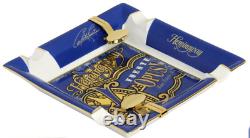 Cendrier Elie Bleu Édition Limitée Hemingway Opus X avec 2 Ponts, Neuf dans sa Boîte