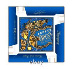 Cendrier Elie Bleu Édition Limitée Hemingway Opus X avec 2 Ponts, Neuf dans sa Boîte