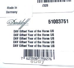 Coffret de cigares Davidoff Édition Limitée Année du Cheval, 51003751, Neuf dans sa boîte