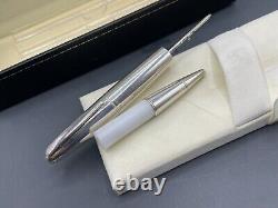 Dunhill Édition Spéciale Torpille Stylo Bille Ciseaux Argent Sterling Ag925