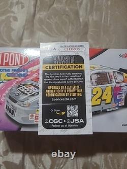 Dupont 2000 Nascar voiture échelle 1:24 autographe Jeff Gordon édition limitée #24 NIB