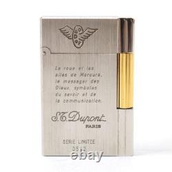 Dupont Gatsby Mercure Édition Limitée Briquet à Gaz Forme Carrée Argent