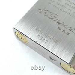 Dupont Gatsby Mercure Édition Limitée Briquet à Gaz Forme Carrée Argent