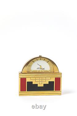 Edition Limitée 1996 Art Deco Series Secret Transportage Clock Par S. T. Dupont Paris